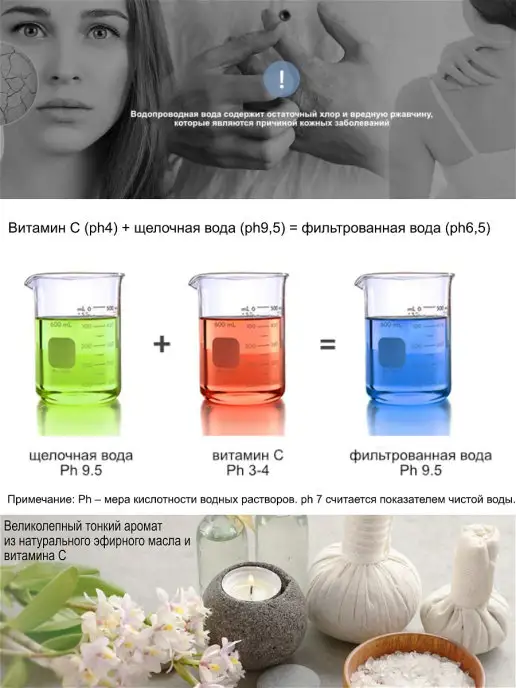 BRAND K IONPOLIS Витаминный фильтр для душа, лимон, 1шт, 1 шт, фото 5