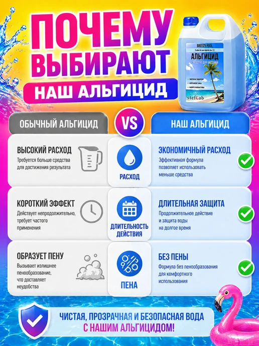 BREEZY POOL Химия для чистки каркасного бассейна, вариант, фото 4