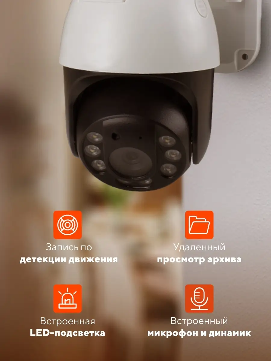 Уличная поворотная WIFI камера 2Мп PS-link WPN20HD PS-link 13658406 купить  за 2 202 ₽ в интернет-магазине Wildberries