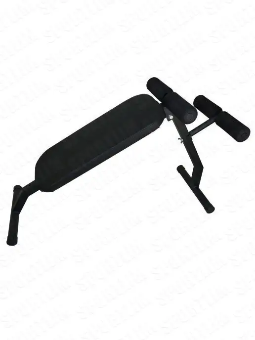Sportlim Скамья 2в1 Пресс+Гиперэкстензия (Черная), черный, фото 4