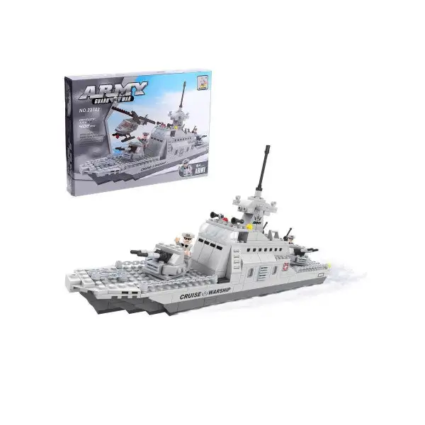 Конструктор/"Боевой катер"/402 детали/Пластиковый/Развивающие игрушки