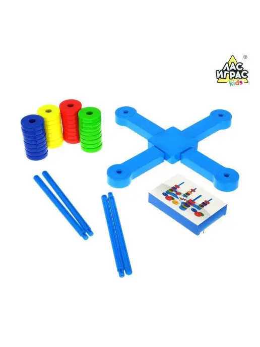 ЛАС ИГРАС KIDS Настольная развивающая игра на ловкость, синий, фото 5
