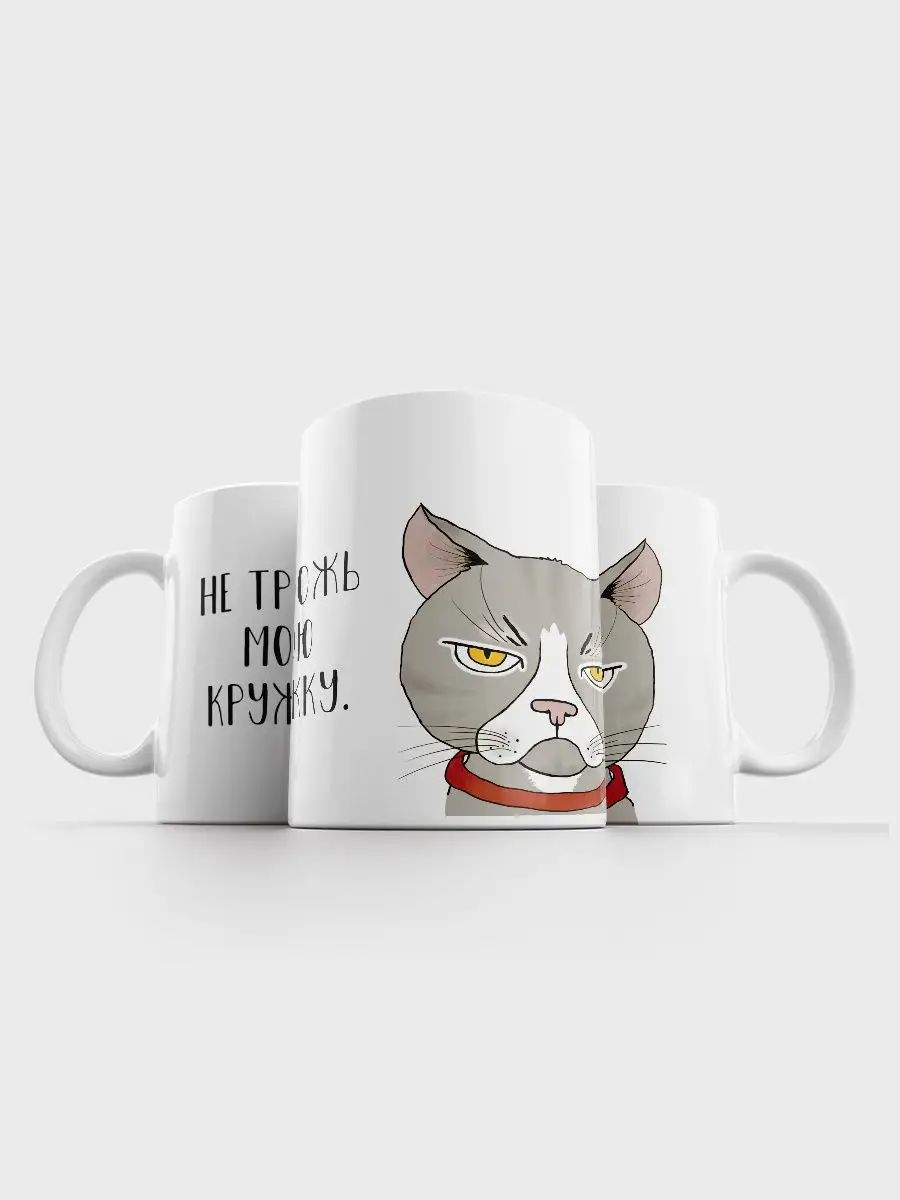 Кружка с прикольным котом