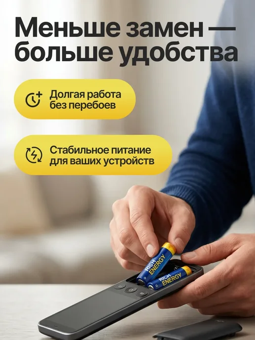 Rich Energy Батарейки пальчиковые АА, набор из 10 штук, 10 шт, фото 2