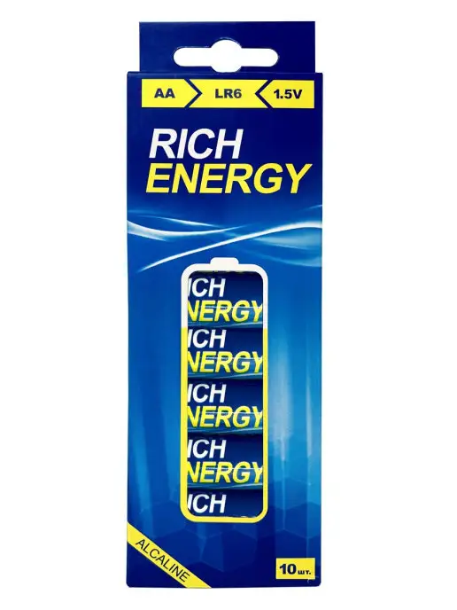 Rich Energy Батарейки пальчиковые АА, набор из 10 штук, 10 шт, фото 8