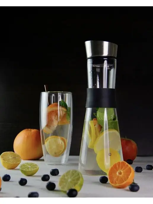 TeaStar Кувшин графин для воды 1 л стеклянный, 1 л, фото 8