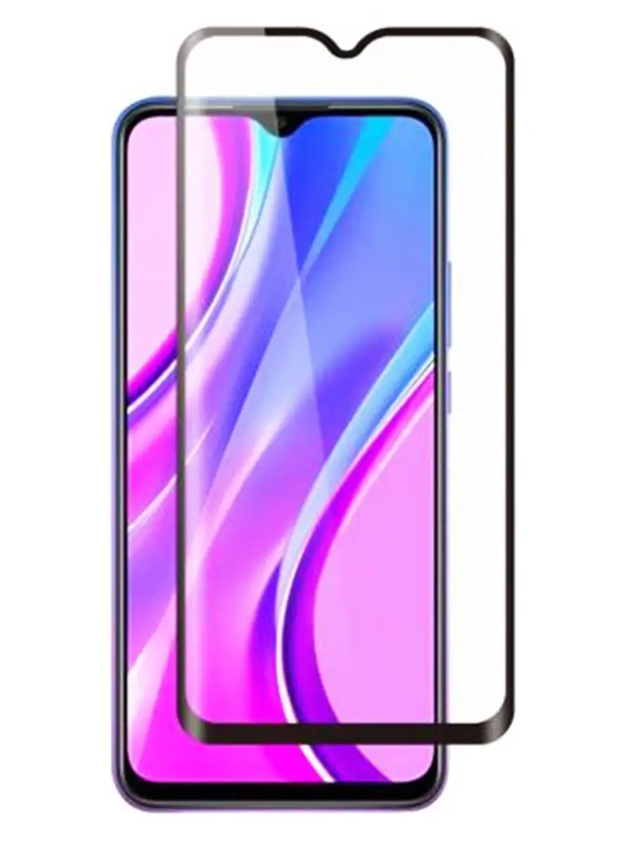 Защитное стекло для Xiaomi Redmi 9 /Сяоми Редми 9, полноэкранное, полная  клейка. FONO 13729483 купить в интернет-магазине Wildberries