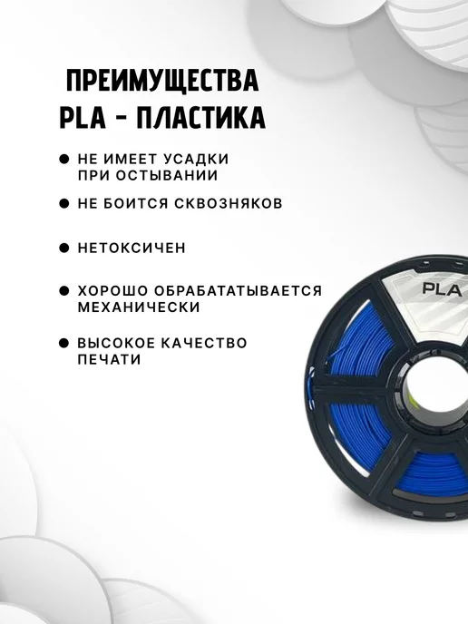 НИТ Пластик для 3D принтера PLA 1.75 мм 1 кг черный, 1 кг, фото 3