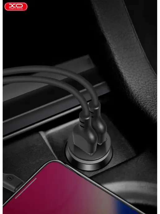 XO Mobile Автомобильное зарядное устройство USB + кабель в подарок, вариант, фото 2