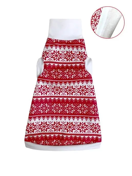 OSSO-fashion Одежда для кошек футболка новогодняя, белый, фото 5