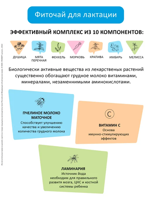 ЛЕОВИТ Фиточай Лактогон для усиления лактации, вариант, фото 3