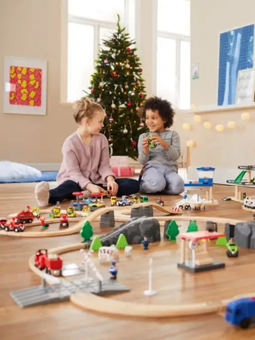 Playtive Полицейский и преступник для деревянной железной дороги, синий, фото 5