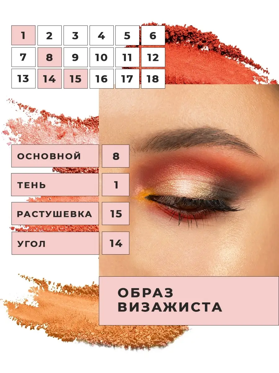 Палетка теней для век, для макияжа Forever Flawless Fire Revolution Makeup  13888038 купить за 1 041 ₽ в интернет-магазине Wildberries