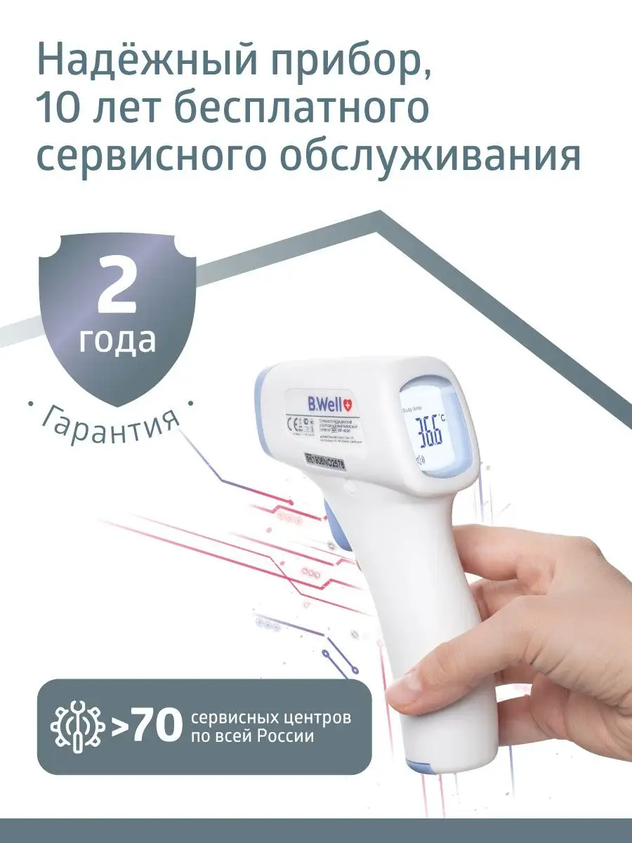 Термометр медицинский бесконтактный WF-4000 B.Well 13897193 купить за 2 553  ₽ в интернет-магазине Wildberries