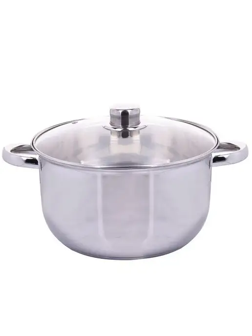 Набор посуды 6 шт с крышками нержавейка - фото 17