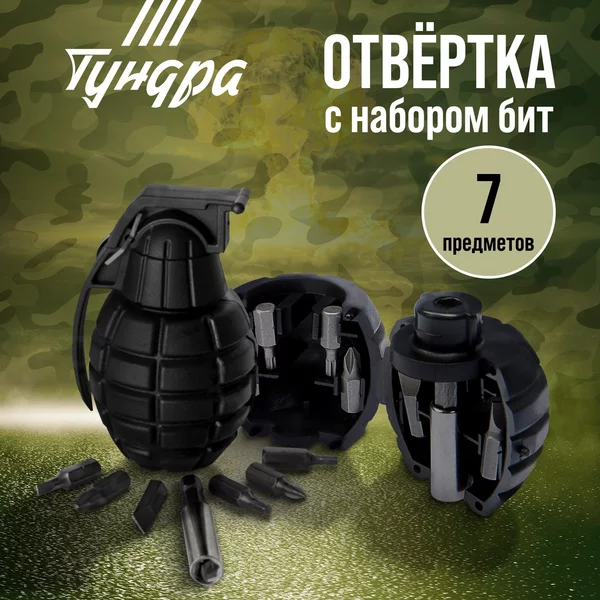 Отвертка с набором бит подарочная