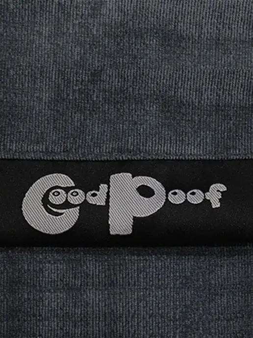 Goodpoof Кресло мешок XXXL микровельвет, черный, фото 2