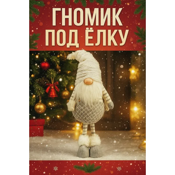 Фигурка новогодняя гном под елку декоративная для детей — обзор и где купить выгоднее
