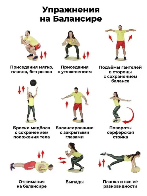 АзбукаДекор Балансборд деревянный детский тренажер балансир для фитнеса, вариант, фото 7