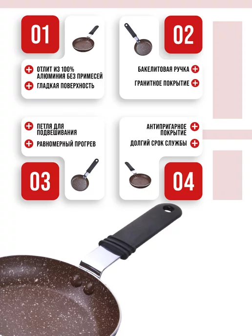 Сковорода маленькая на одного - фото 7