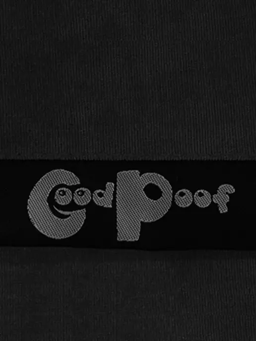 GoodPoof Кресло-мешок Груша, Микровелюр, Велюр натуральный, Размер XXL,темно-зеленый, черный, фото 2