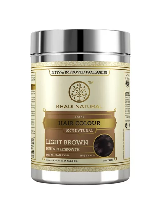 Khadi natural Хна для волос Кхади светло-коричневая 150г, 150 г, фото 5