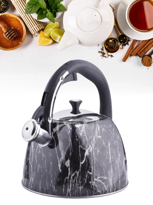 Чайник со свистком для плиты 3 л - фото 15