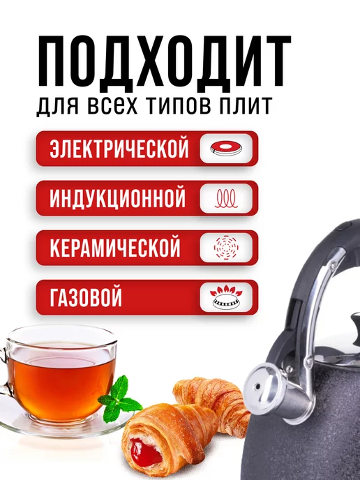 Чайник со свистком для плиты - фото 5