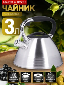 Чайник со свистком для плиты 3 л