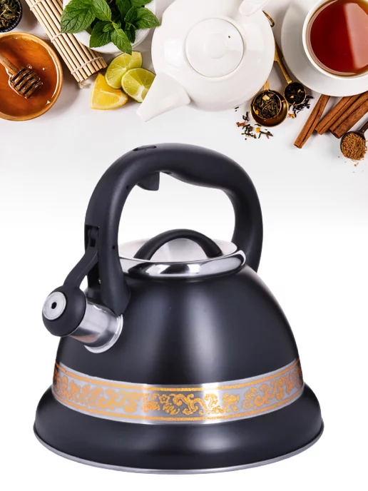 Чайник со свистком для плиты 3 л - фото 15
