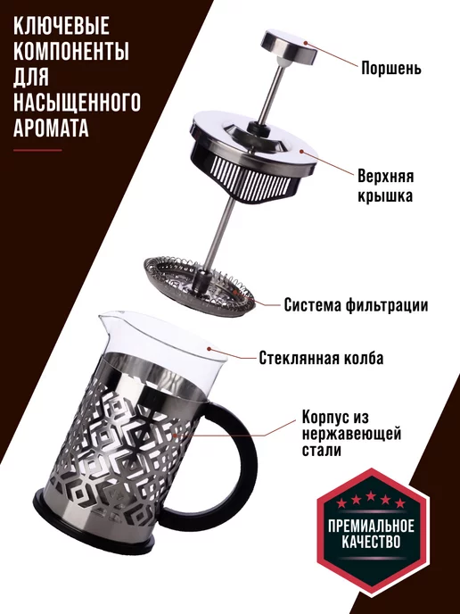 Френч-пресс 600 мл - фото 6