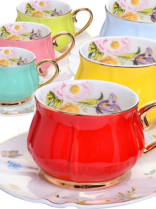 Чайный сервиз на 6 персон фарфор подарочный - фото 11