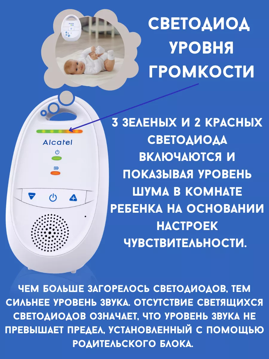 Радионяня Baby Link 110 Alcatel 13987001 купить за 3 084 ₽ в  интернет-магазине Wildberries