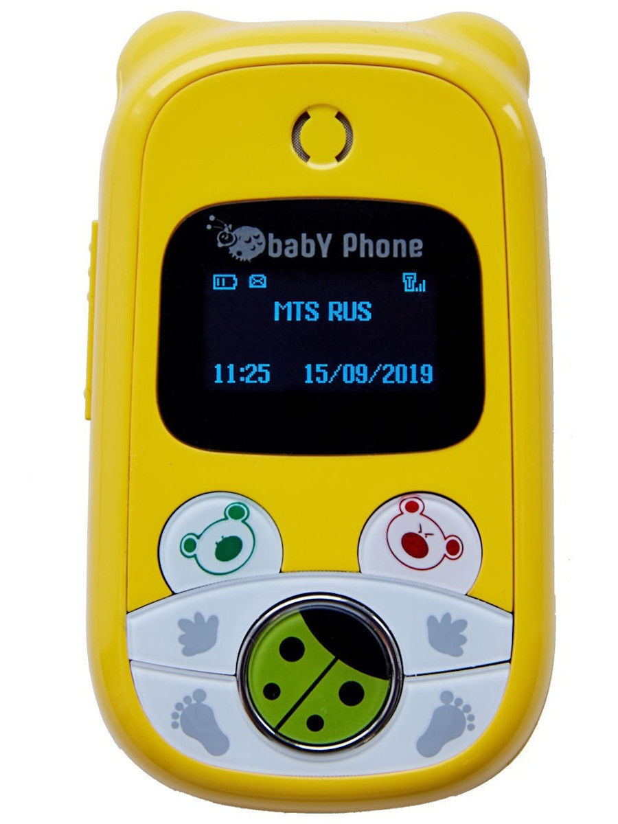 Мобильный телефон детский babyphone бэбифон желтый babyphone 13991541 купить  в интернет-магазине Wildberries