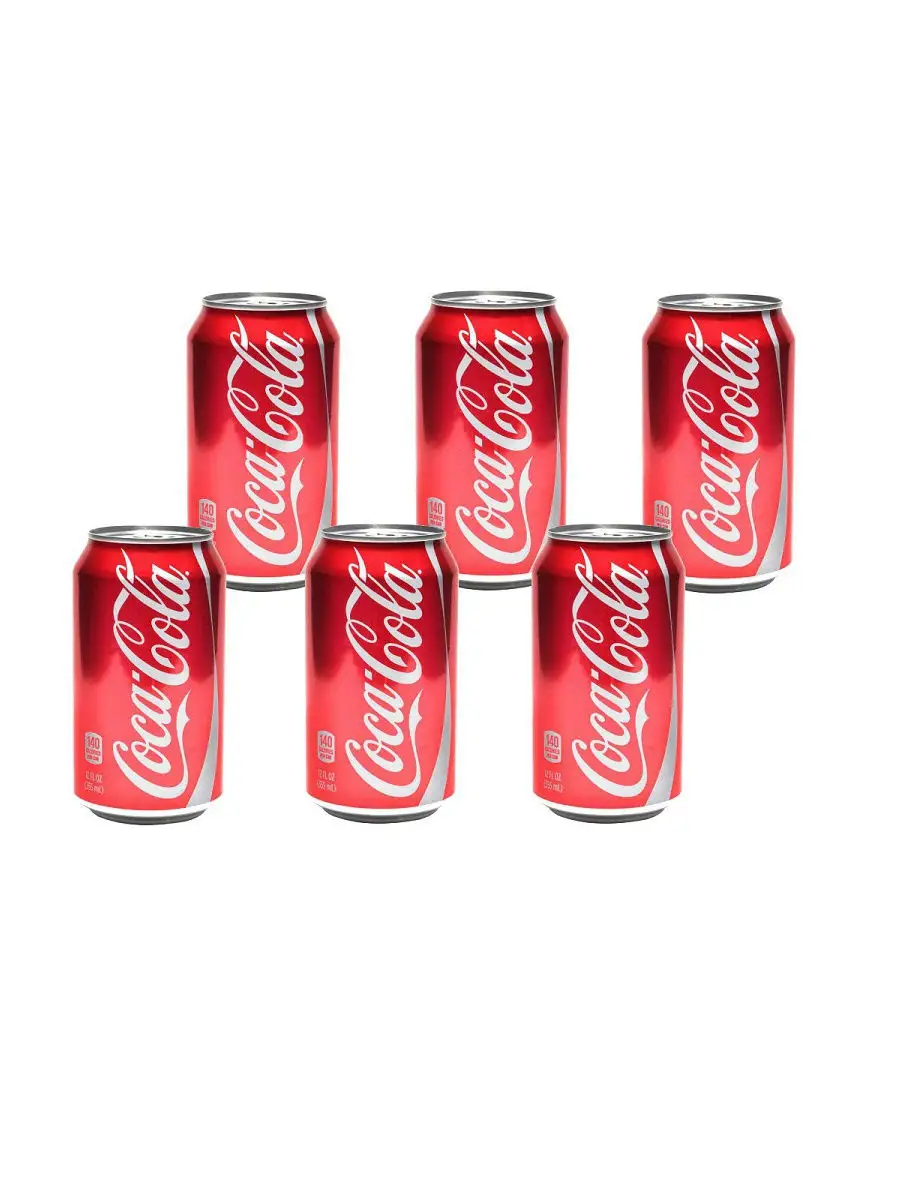 Coca Cola Classic USA (Кока Кола Класик США) 6 шт по 355ml, ж/б Coca Cola  USA 14024153 купить в интернет-магазине Wildberries