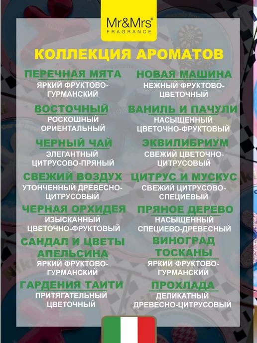 Mr&Mrs Fragrance Ароматизатор для автомобиля NIKI Ваниль и пачули, желтый, фото 7