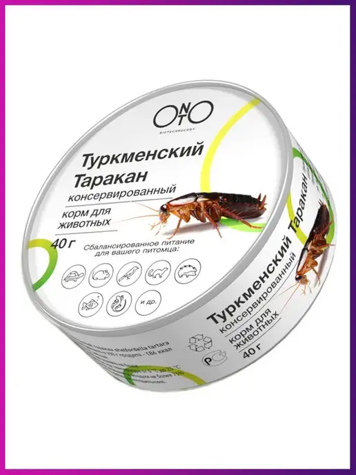 ONTO Консервированный туркменский таракан 40 гр, 40 г, фото 6