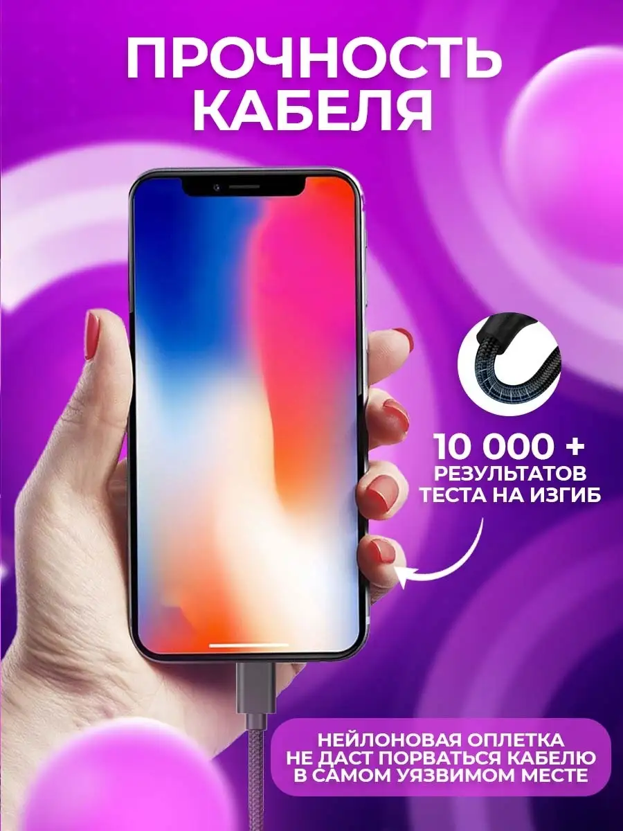 Кабель для зарядки iPhone Apple Lightning FINITY 14047277 купить в  интернет-магазине Wildberries