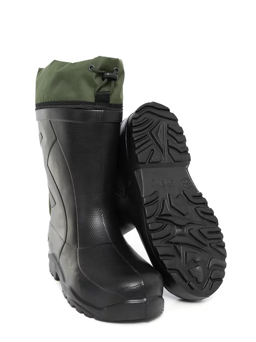 EVASHOES Резиновые сапоги зимние меховые из ЭВА, черный, фото 8