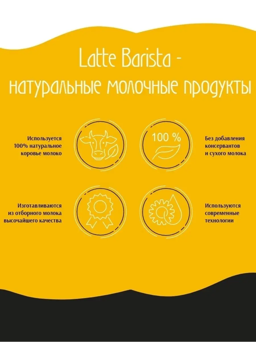 Молоко для кофе Latte Barista ультрапастеризованное 3,2%, 1 л - 3 штуки  Milkavita 14080854 купить в интернет-магазине Wildberries