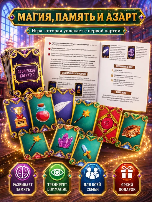 ЛАС ИГРАС Настольная магическая игра Академия волшебства. Магистериум, голубой, фото 4