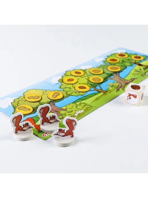 ЛАС ИГРАС Настольная игра Хитрая белочка для детей, зеленый, фото 3