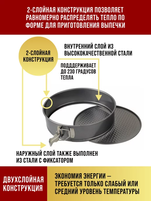 Форма для выпечки круглая - фото 5