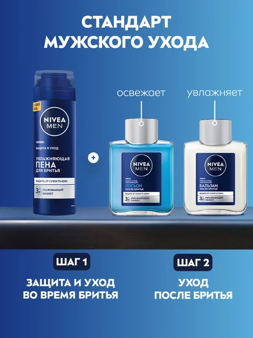NIVEA Пена для бритья увлажняющая, 200 мл, 200 мл, фото 7