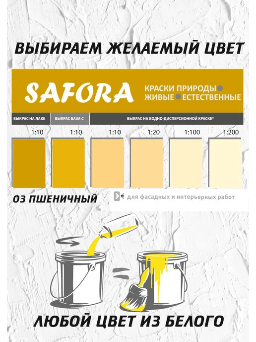 SAFORA Колер для краски пшеничный бежевый, колеровочная паста, бежевый, фото 4