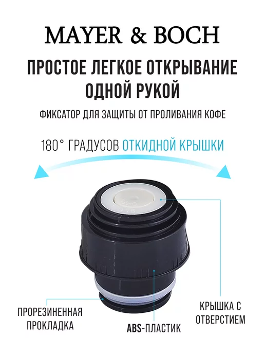 Термос 0.5 для чая металлический с чехлом - фото 10