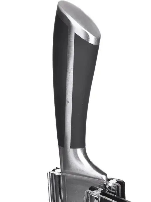 Ножи кухонные набор на подставке с ножницами острые - фото 4