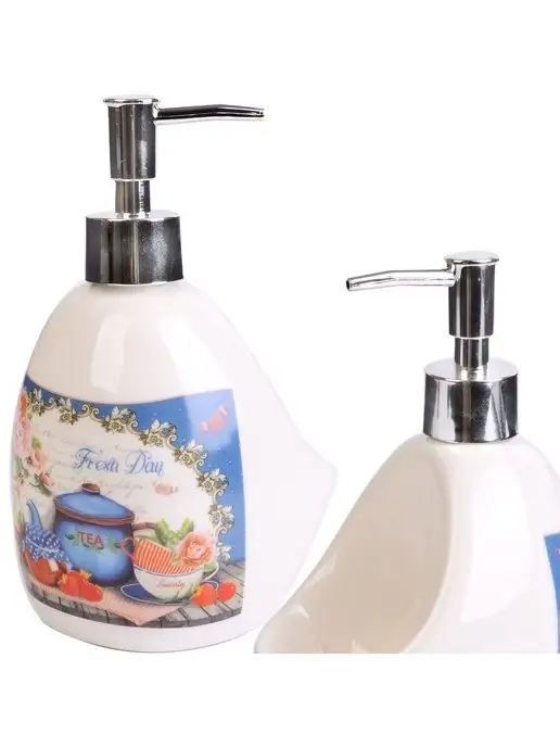 Дозатор для жидкого мыла керамика 400 мл - фото 6