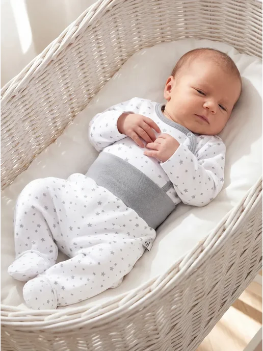 Lemony KIDS Распашонки для новорожденных теплые с начесом, серый, фото 2