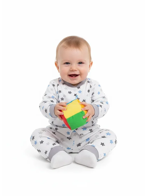 Lemony KIDS Теплые ползунки для новорожденных с начесом, 2 шт, фото 7
